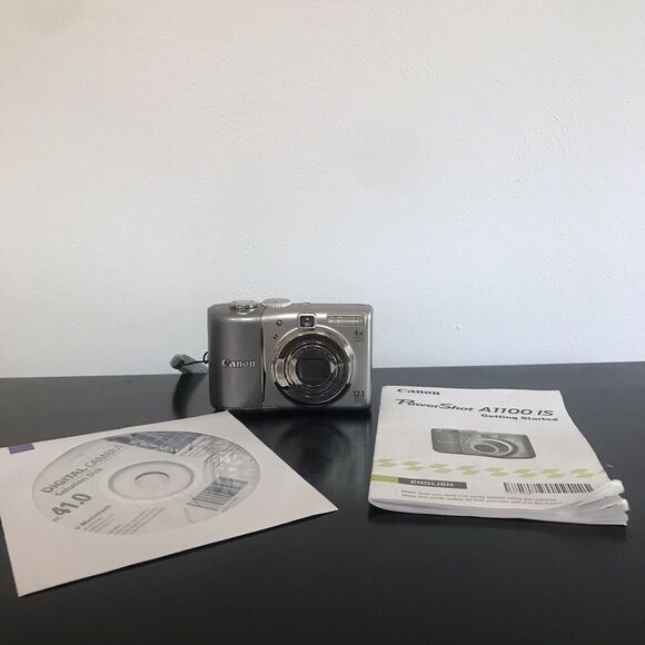 Canon PowerShot A1100IS 12.1 MP Digital Camera 4x Optical Image Stabilized WORKS - Picture 7 of 9